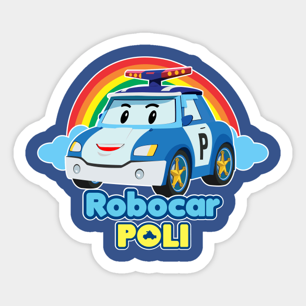 Robocar Poli Sticker by Baby Kids Zone